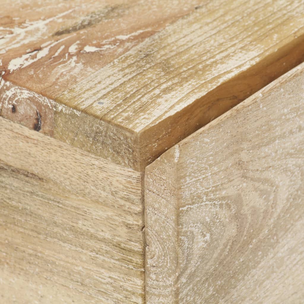 Comodino 40x30x50 cm in Legno Massello di Mango 320920