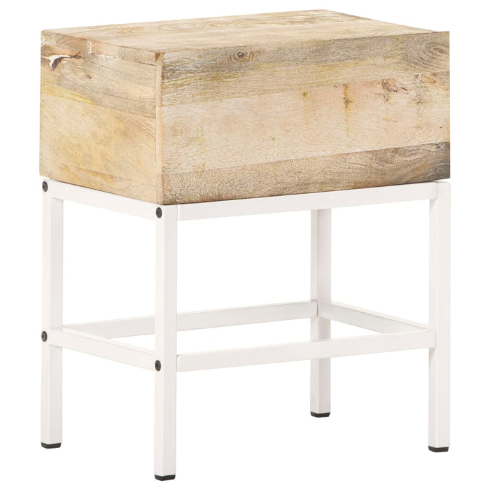 Comodino 40x30x50 cm in Legno Massello di Mango  cod mxl 29948