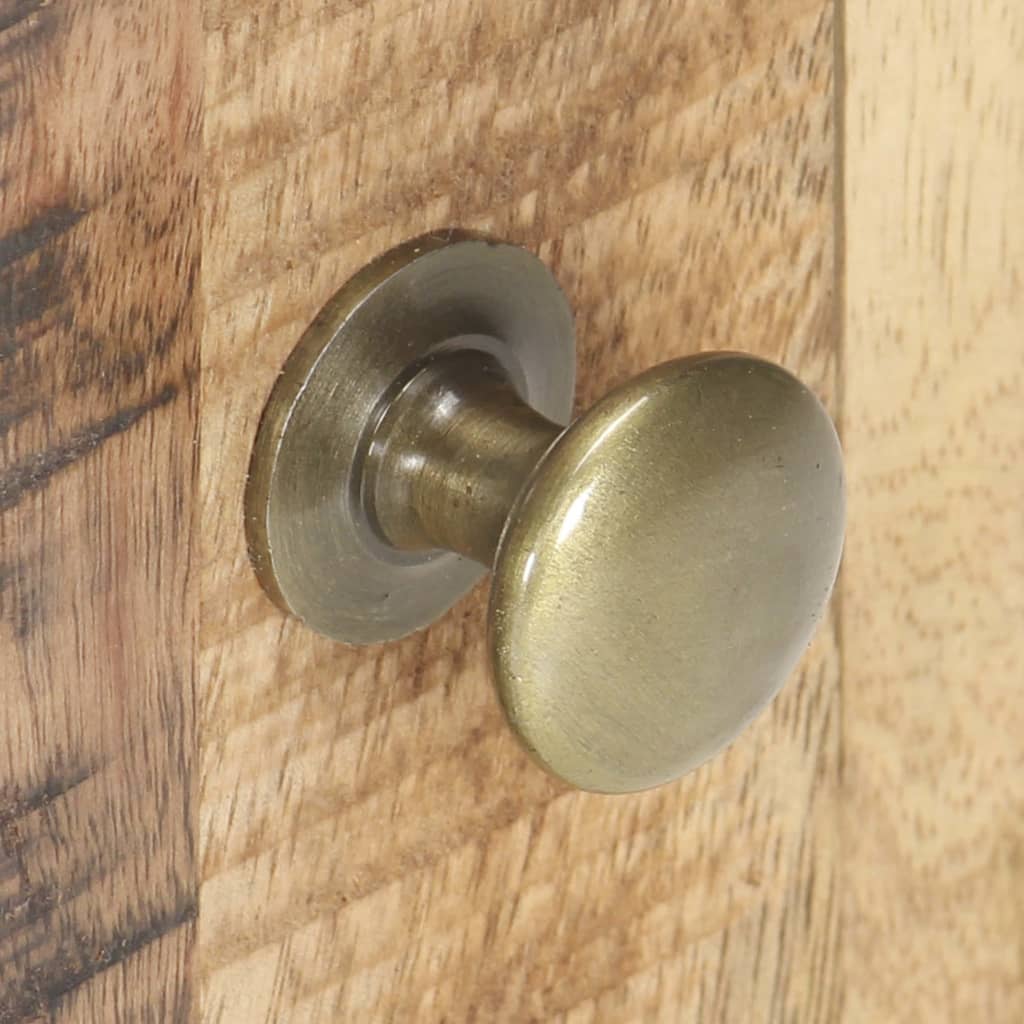 Comodino-Tavolino da notte 40x30x50 cm in Legno di Mango Grezzo 577672