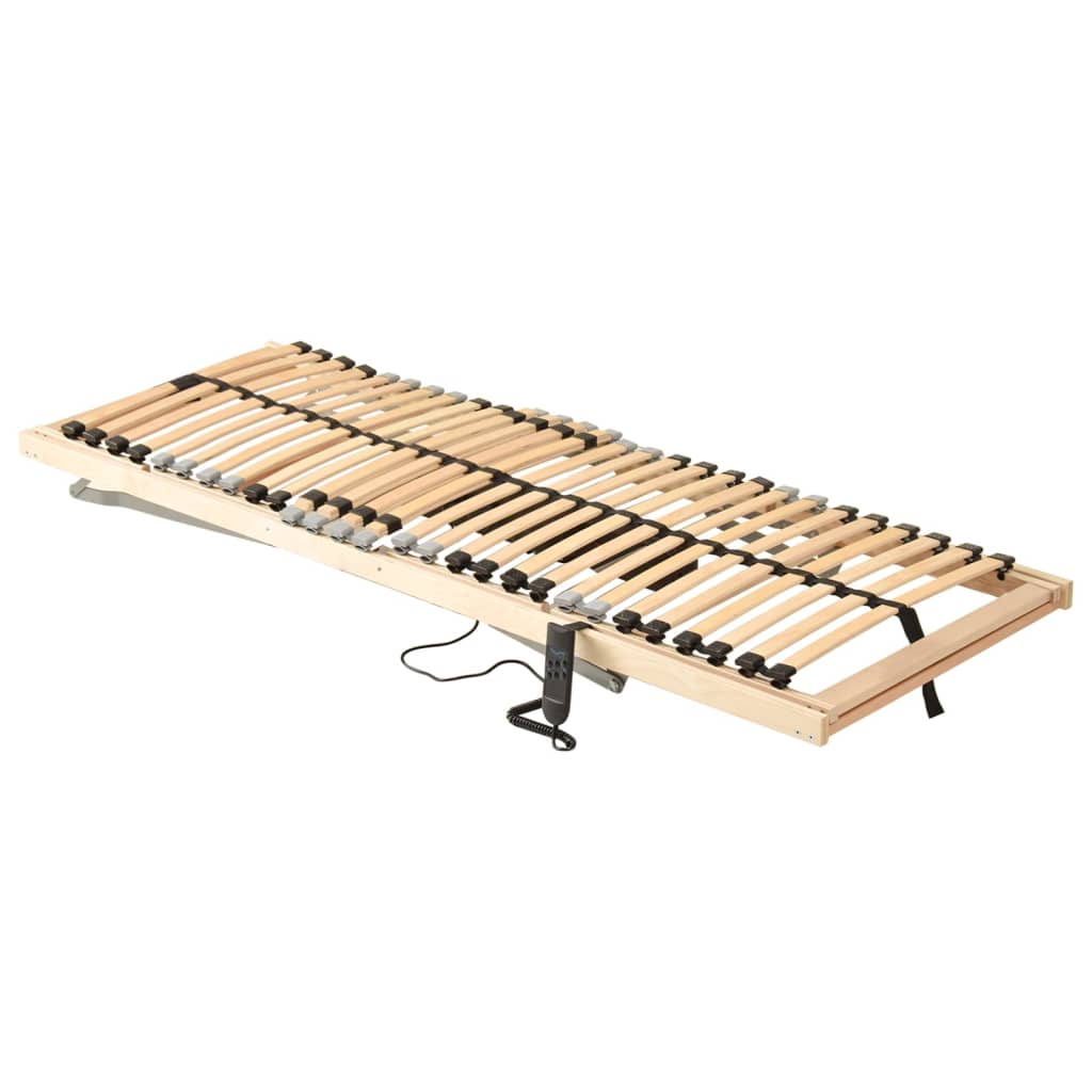 Letto con Telaio a Doghe Elettrico 28 Doghe 7 Zone 80x200 cm 321823