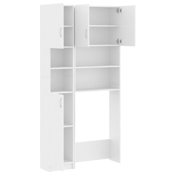 Set Mobili per Lavatrice Bianco in Truciolato 3055636