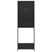 Set Mobili per Lavatrice Nero in Truciolato 3055637