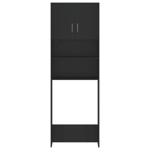 Set Mobili per Lavatrice Nero in Truciolato 3055637