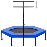 Trampolino con Manico e Tappetino di Sicurezza Esagonale 122 cm cod mxl 71095