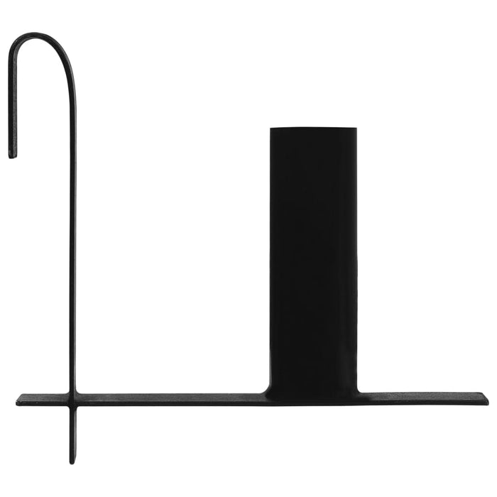 Supporti Rotoli Strisce di Recinzione Privacy 3 pz in Acciaio 3055646