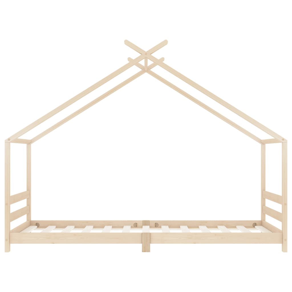 Giroletto per Bambini in Legno Massello di Pino 90x200 cm 289609