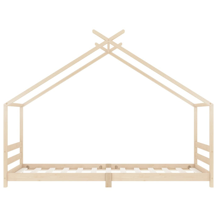 Giroletto per Bambini in Legno Massello di Pino 90x200 cm 289609