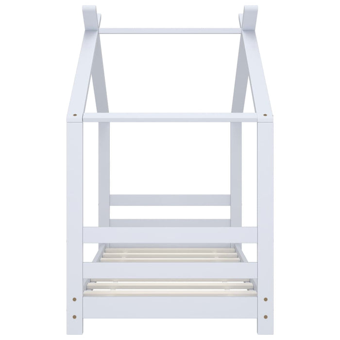 Giroletto per Bambini-Struttura Letto Bambini Bianco in Massello di Pino 70x140 cm 521166