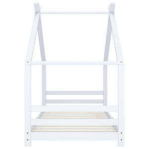 Giroletto per Bambini-Struttura Letto Bambini Bianco in Massello di Pino 90x200 cm 872019