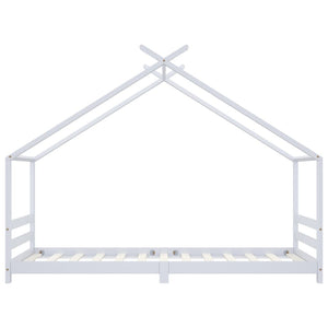 Giroletto per Bambini Bianco in Massello di Pino 90x200 cm 289612
