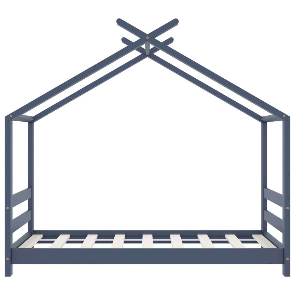 Giroletto per Bambini Grigio in Massello di Pino 70x140 cm 289613