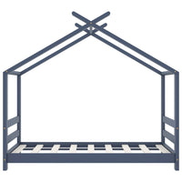 Giroletto per Bambini Grigio in Massello di Pino 70x140 cm 289613