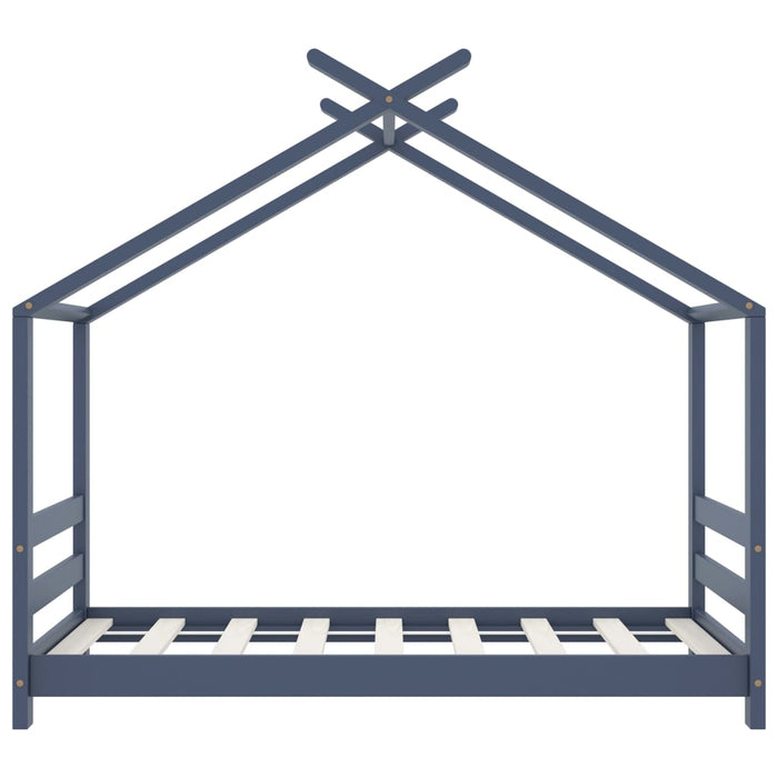 Giroletto per Bambini Grigio in Massello di Pino 70x140 cm 289613