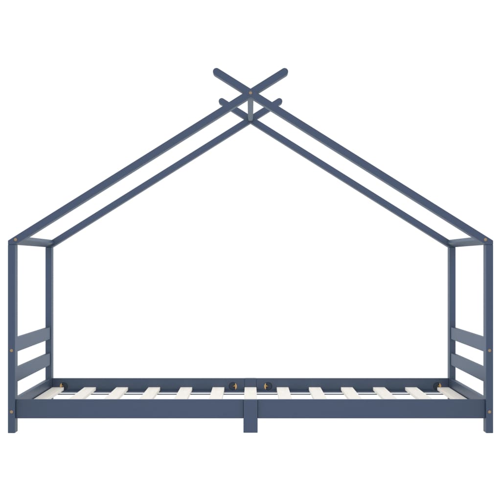 Giroletto per Bambini Grigio in Massello di Pino 90x200 cm cod mxl 60939