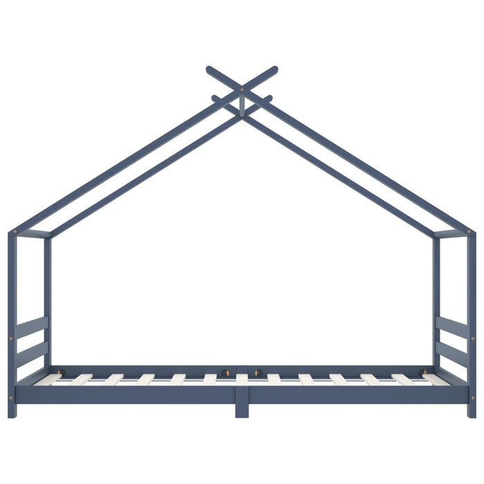 Giroletto per Bambini Grigio in Massello di Pino 90x200 cm cod mxl 60939