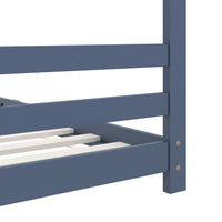 Giroletto per Bambini-Struttura Letto Bambini Grigio in Massello di Pino 90x200 cm 107707