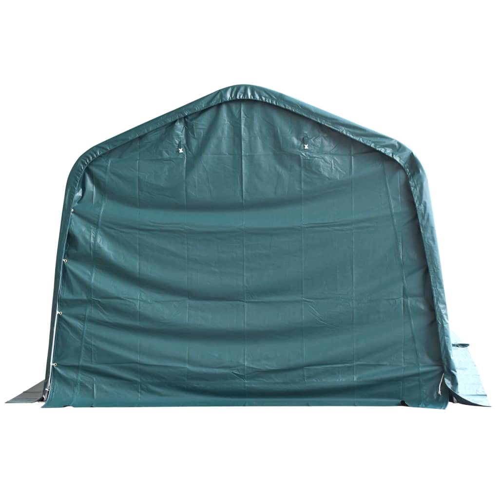 Tendone Bestiame Rimovibile PVC 550 g/m² 3,3x16 m Verde Scuro 3055651