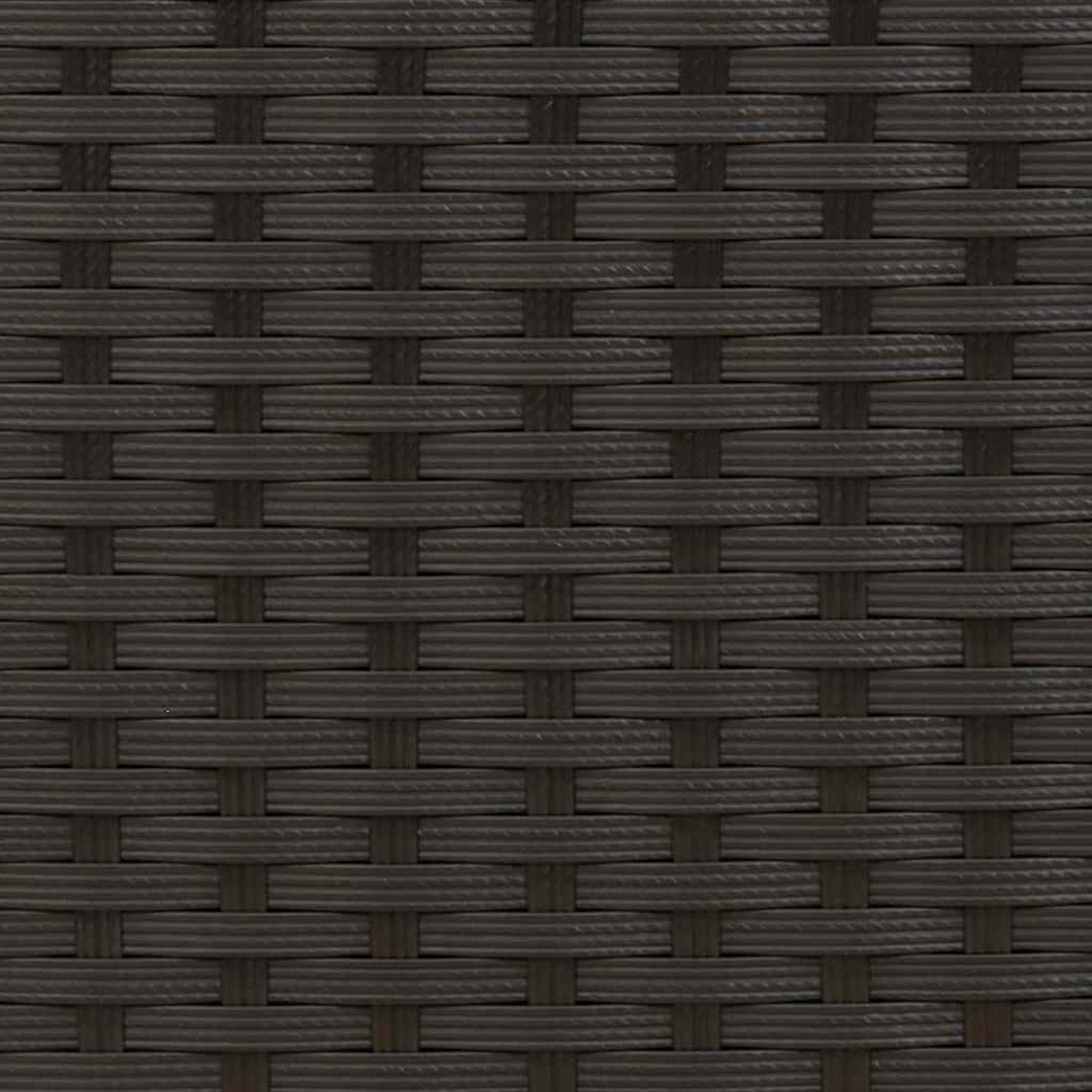 Sedie da Esterno Impilabili 4 pz in Polyrattan Nere 310084