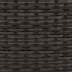 Sedie da Esterno Impilabili 4 pz in Polyrattan Nere 310084