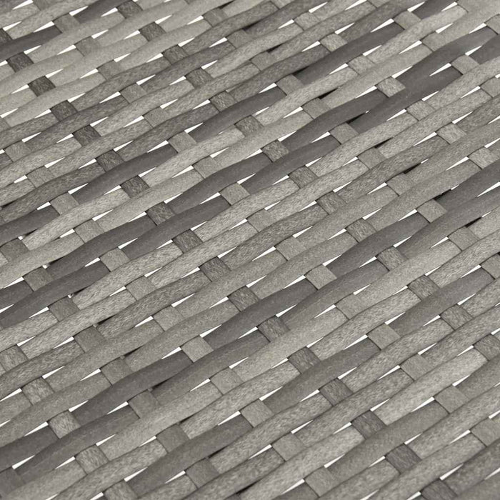 Sedie da Esterno Impilabili 6 pz Grigie in Polyrattan 310088