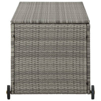 Cassetta portaoggetti per mobili da giardino 120 x 65 x 61 cm in rattan grigio chiaro 02_0013089