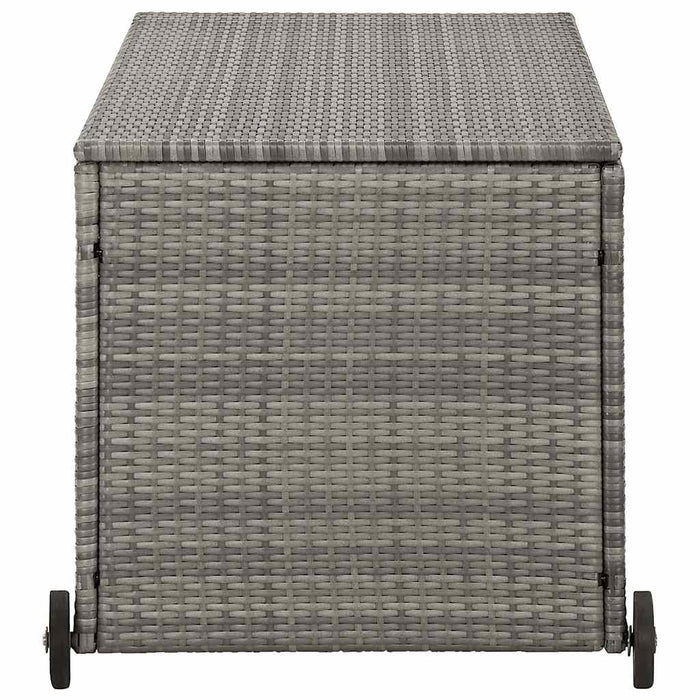 Contenitore da Giardino Grigio Chiaro 120x65x61 cm Polyrattan cod mxl 60288