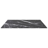 Piano Tavolo Nero 70x70 cm 6 mm Vetro Temperato Design Marmocod mxl 102628