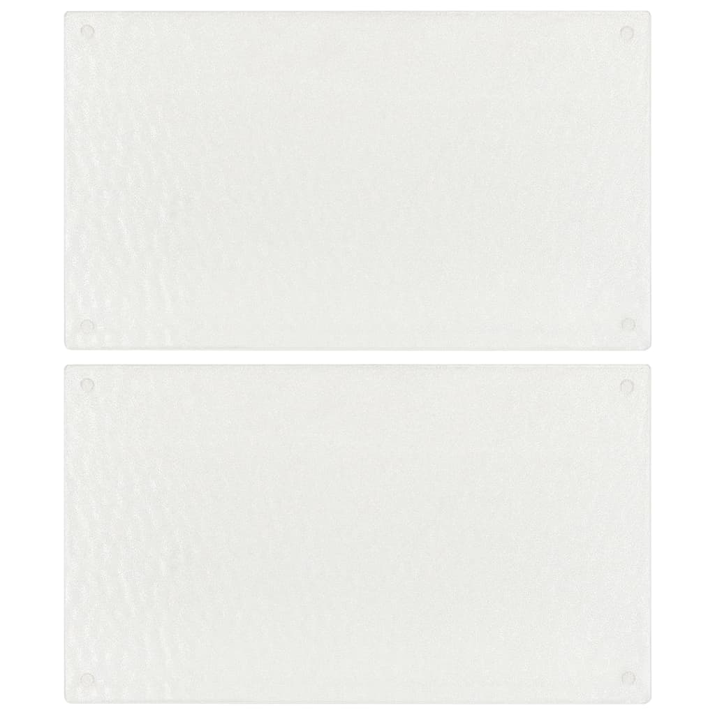 Taglieri 2 pz Motivo Bolle Trasparenti in Vetro Temperato cod mxl 73939