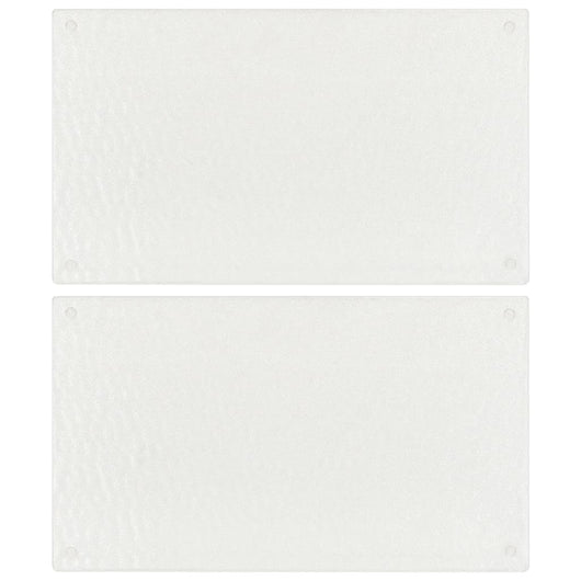 Taglieri 2 pz Motivo Bolle Trasparenti in Vetro Temperato cod mxl 73939