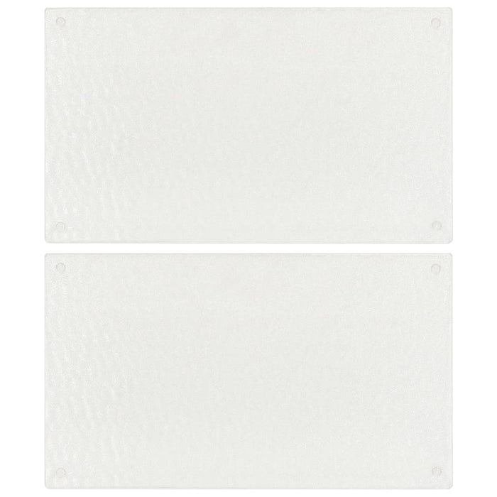 Taglieri 2 pz Motivo Bolle Trasparenti in Vetro Temperato cod mxl 73939