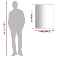 Specchio Argento 80x60 cm 322735