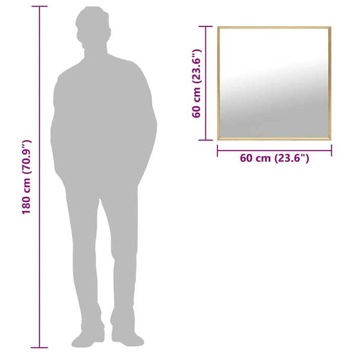 Specchio Dorato 60x60 cm 322745