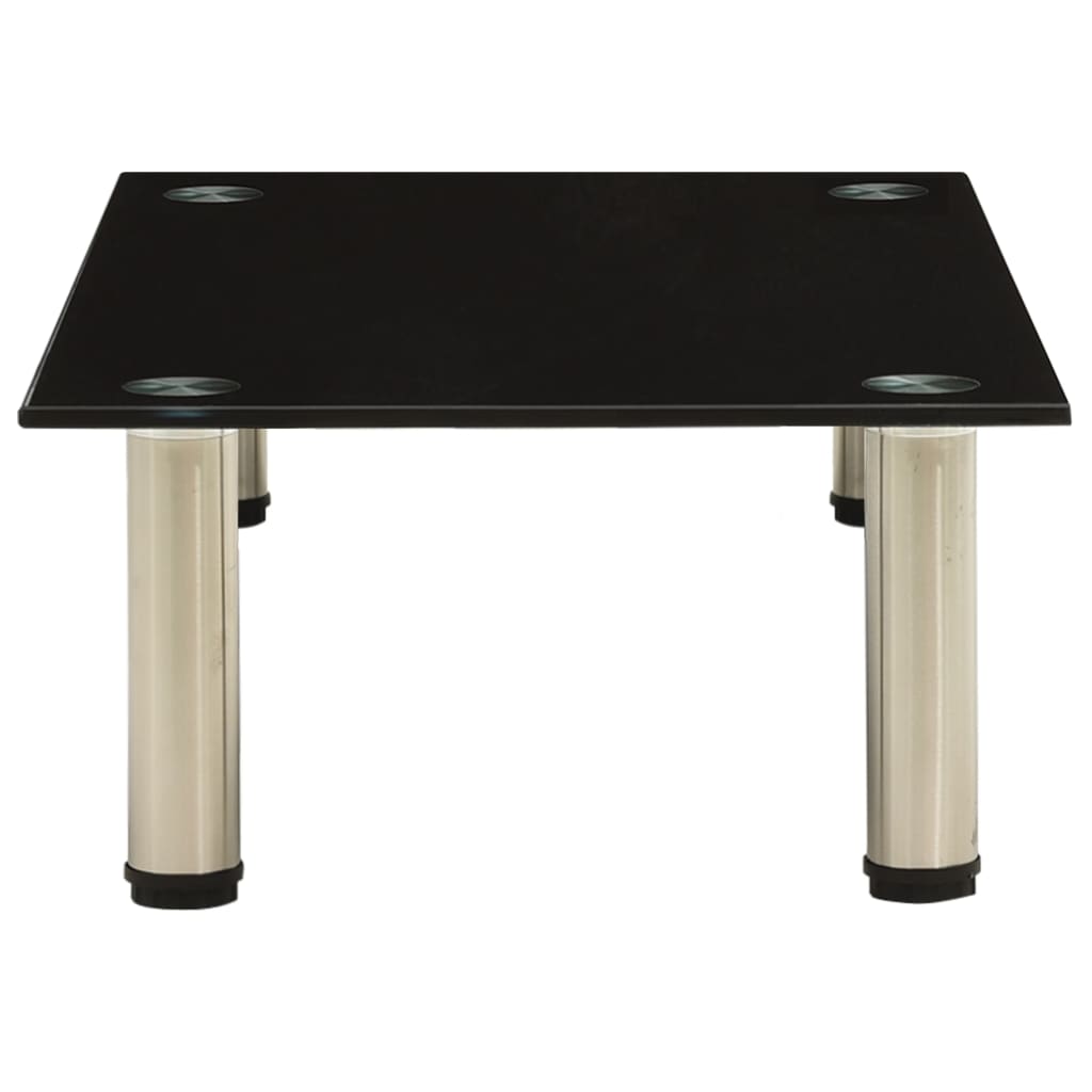 322761 TV Stand Black 60x35x17 cm Tempered Glass cod mxl 33905