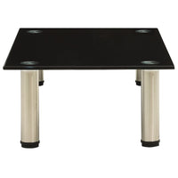 322761 TV Stand Black 60x35x17 cm Tempered Glass cod mxl 33905