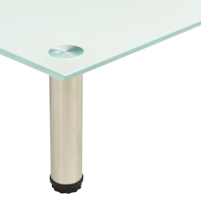 322762 TV Stand Frosted 60x35x17 cm Tempered Glass cod mxl 12957