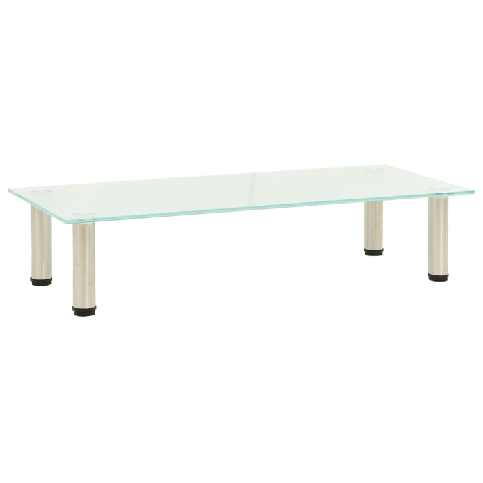 Mobile Porta TV Satinato 80x35x17 cm in Vetro Temperato cod mxl 9346