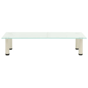 Mobile Porta TV Satinato 80x35x17 cm in Vetro Temperato cod mxl 9346