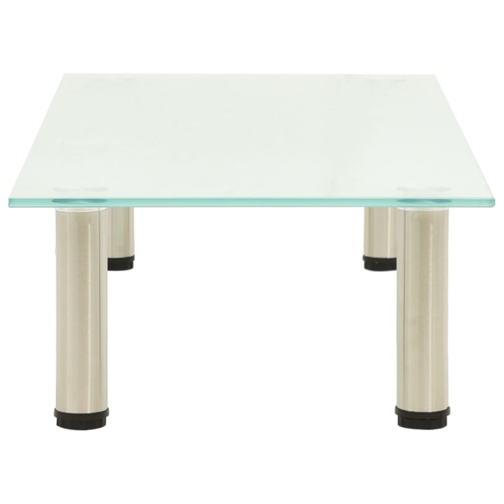 Mobile Porta TV Satinato 80x35x17 cm in Vetro Temperato cod mxl 9346