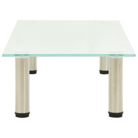 Mobile Porta TV Satinato 80x35x17 cm in Vetro Temperato cod mxl 9346