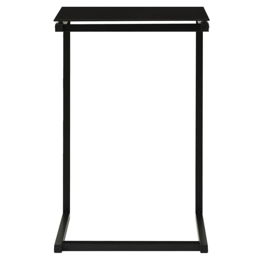 Tavolino Nero 40x40x60 cm in Vetro Temperato cod mxl 6371