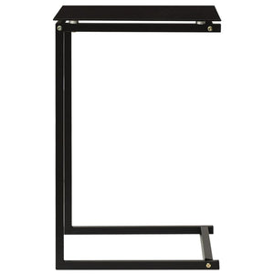 Tavolino Nero 40x40x60 cm in Vetro Temperato cod mxl 6371