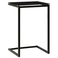 Tavolino Nero 40x40x60 cm in Vetro Temperato cod mxl 6371