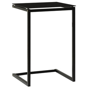 Tavolino Nero 40x40x60 cm in Vetro Temperato cod mxl 6371