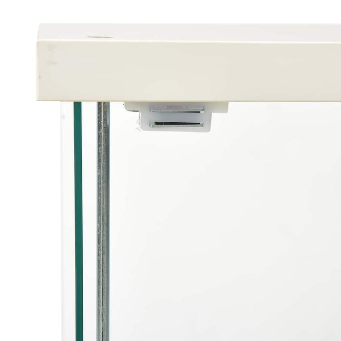 Armadietto Portaoggetti in Vetro Temperato Bianco cod mxl 50475