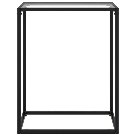 Tavolo Consolle Trasparente 60x35x75 cm in Vetro Temperato cod mxl 10461