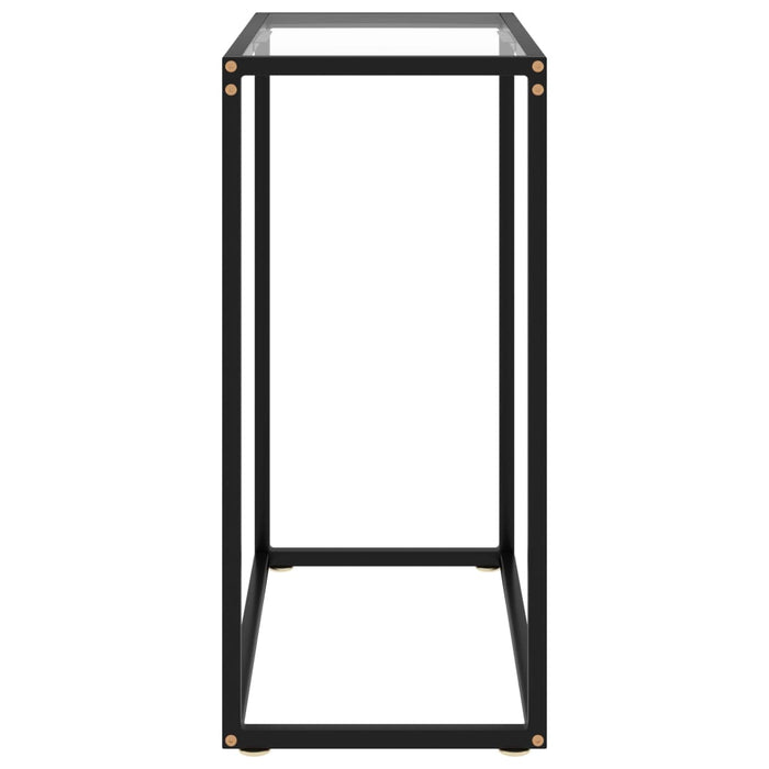 Tavolo Consolle Trasparente 60x35x75 cm in Vetro Temperato cod mxl 10461