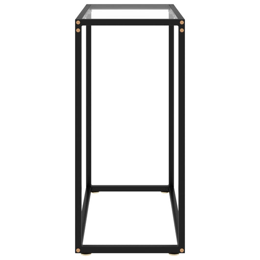 Tavolo Consolle Trasparente 60x35x75 cm in Vetro Temperato 322803