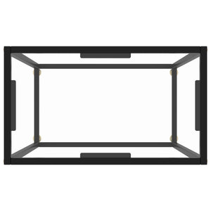 Tavolo Consolle Trasparente 60x35x75 cm in Vetro Temperato cod mxl 10461