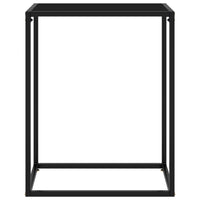Tavolo Consolle Nero 60x35x75 cm in Vetro Temperato cod mxl 5869