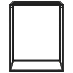 Tavolo Consolle Nero 60x35x75 cm in Vetro Temperato cod mxl 5869